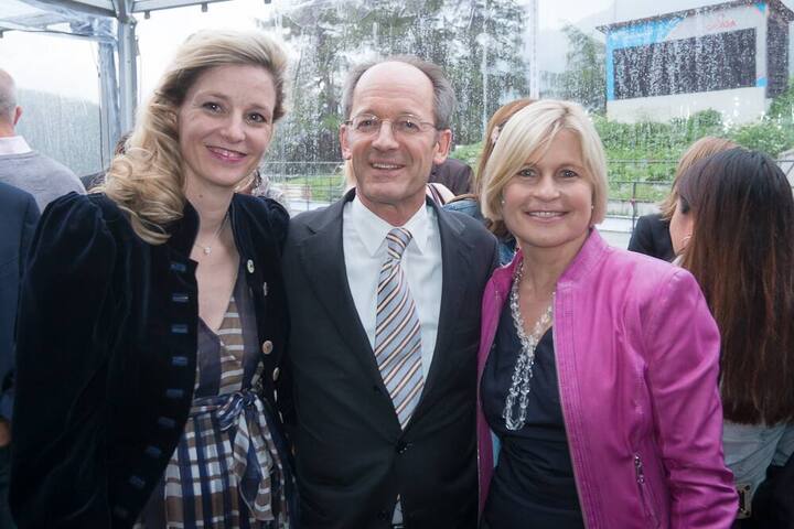Barbara Kälin Godat; Dominique Godat Kälin, beide Hotel Kulm; Ariane Ehrat, St. Moritz Tourismus