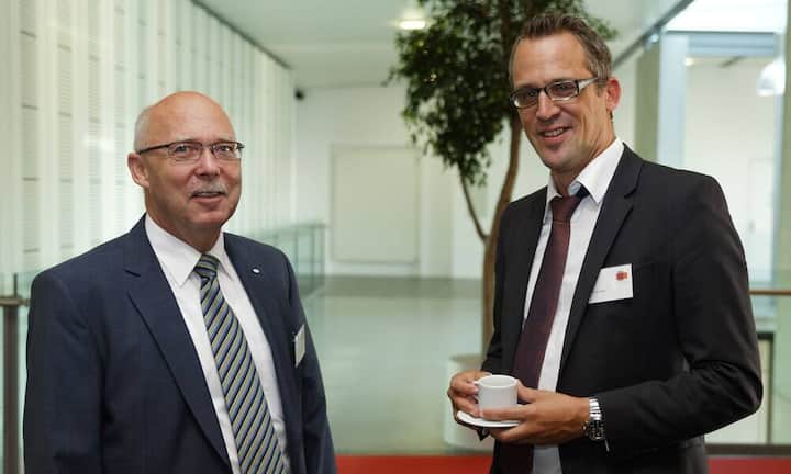 Peter Lüscher; Aargauische Industrie- und Handelskammer AIHK Geschäftsleiter, Kurt Lanz; economiesuisse Mitglied der Geschäftsleitung