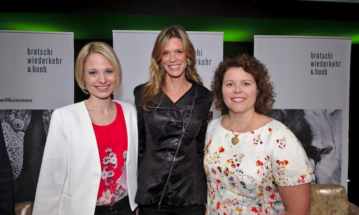 Mascha Santschi, Moderatorin;
Nadja Schildknecht, Panelistin;
Wanda Eriksen, Panelistin