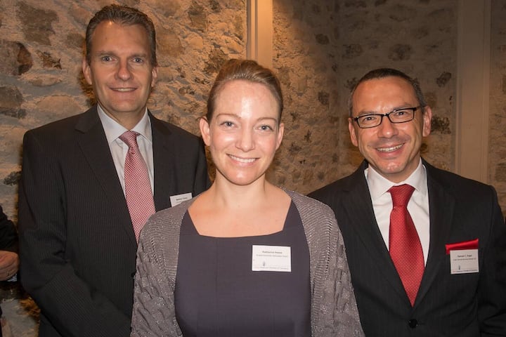 Matthias Trümpy, CEO, CLS Comunication AG; Katharina Hesse, Executive Director, Russell Reynolds Associates GmbH; Samuel C. Engel, Head Sales & Customer Service, Euler Hermes Services Schweiz AG