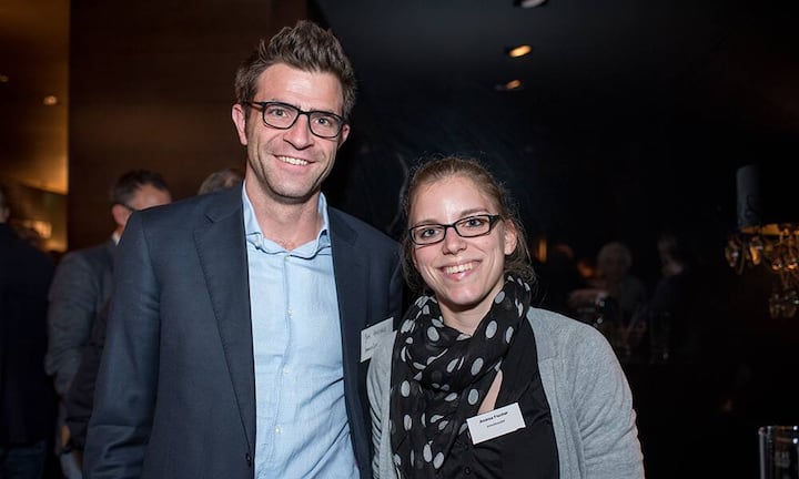 (v.l.) Jan Hinrichs, ImmoScout 24 - Andrea Fischer, ImmoScout 24