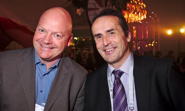 Sven Blumenstiel, CIO, Sonova AG;
Bruno Hug, Geschäftsführer, Sertronics AG (v.l.n.r.)