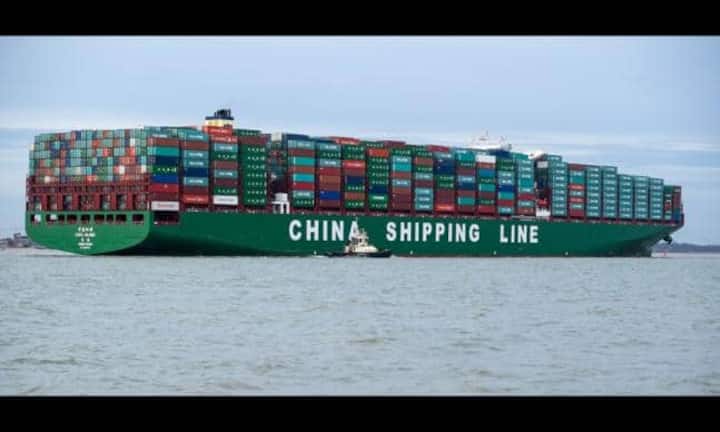 CSCL Globe: Ablieferung 2014, Kapazität 18'982 TEU.
Keith Skipper/CC/flickr