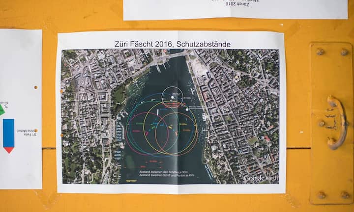 So ist der Plan für die Feuerwerke. Bild: Keystone