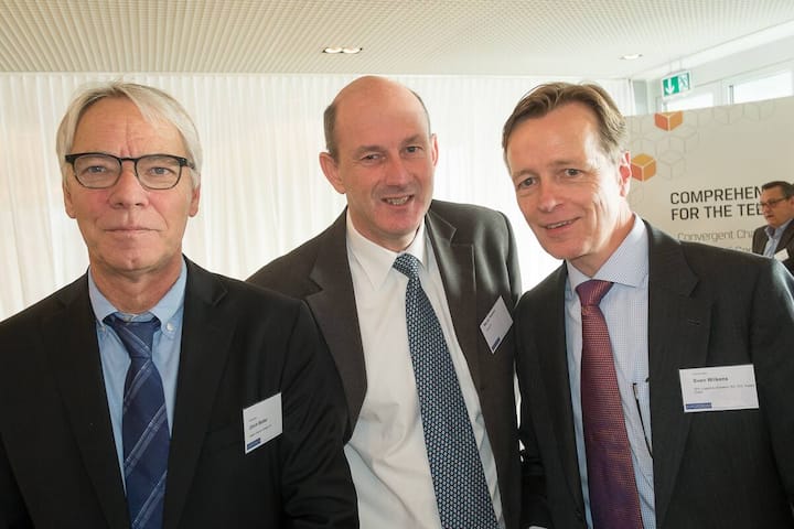 Ulrich Blatter, Managing Director Switzerland, Aastra Telecom Schweiz AG; Marcel Hadorn, Fastlog AG; Sven Wilkens, Head of Sales & Marketing, DHL Logistics (Schweiz) AG