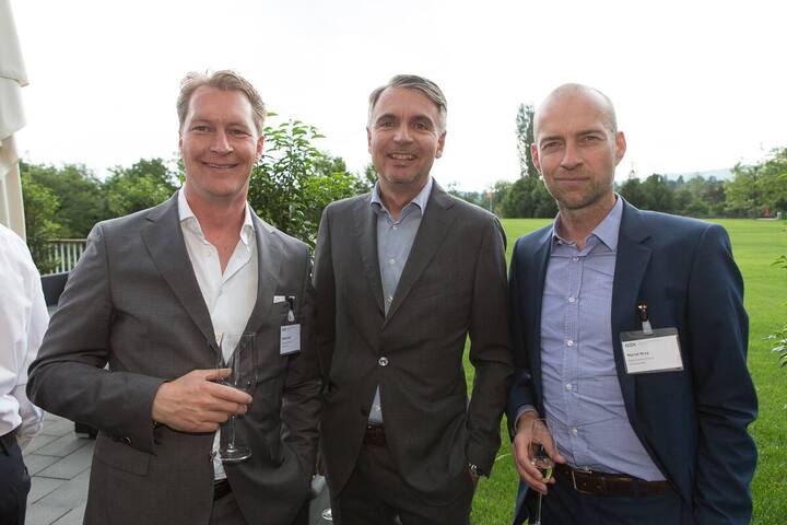 Matthias Mey, Brand Director Windsor, Holy Fashion Group Strellson AG; Reiner Pichler, CEO, Holy Fashion Group Strellson AG; Marcel Krug, Geschäftsführer JOOP!