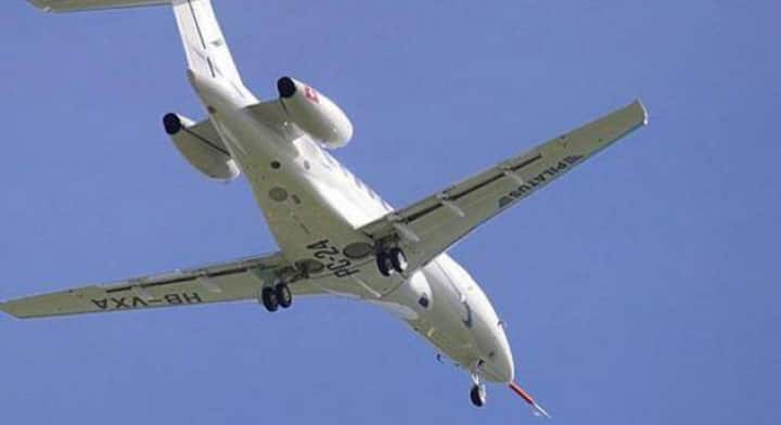 Auch der Bundesrat hat sich zur Anschaffung des zweistrahligen Jets entschieden. Er bietet 10 Personen Platz und hat eine Reichweite von 3600 Kilometern.Twitter/Keystone