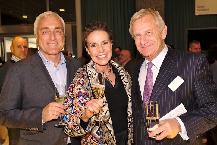 Unternehmer Guido Egli (l.), Unternehmerin Silvia Affolter mit Partner und Banker Ronald Sauser.