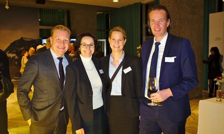 Johan Mannerberg, Nordea Bank S.A.;
Lilo Prins, Volvo Car Switzerland AG;
Eva Fiorenzoni, Swedish Swiss Chamber of Commerce;
Fredrik Larsson, Nordea Bank S.A.