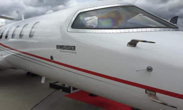 ... bis zum Learjet von Bombardier – alle buhlen sie auf dem Vorfeld des Genfer Flughafens um Aufmerksamkeit und Kunden.