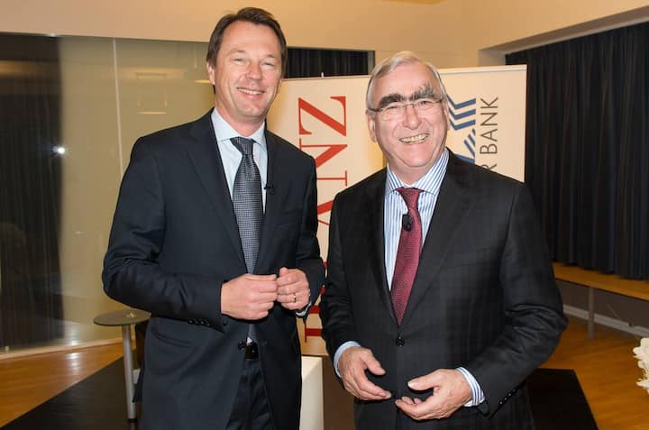 Dirk Schütz, Chefredaktor BILANZ; Dr. Theo Waigel, Bundesminister a.D.