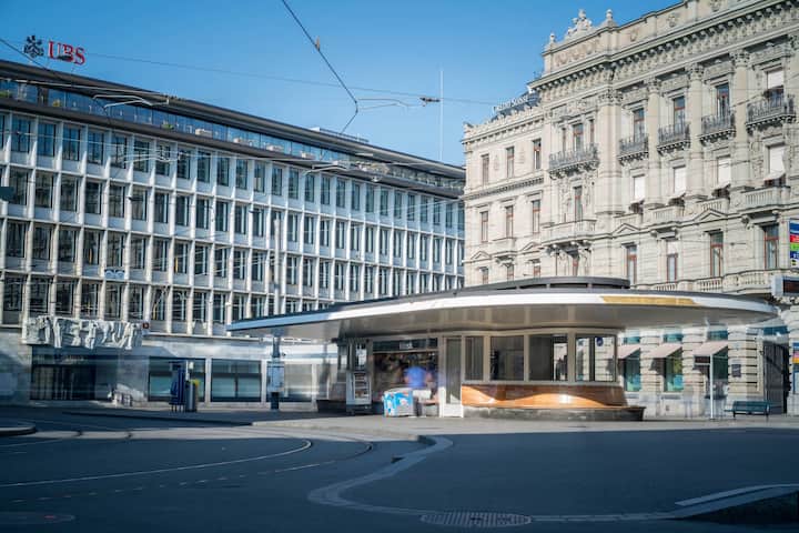 Paradeplatz Zürich in Zeiten von Corona