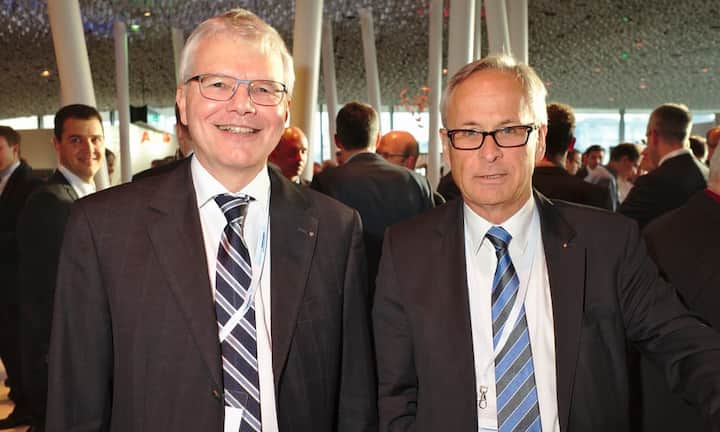 Conrad Ammann, Vorsitzender der Gruppenleitung & CEO, EBM;
Alex Kummer, VRP, EBM