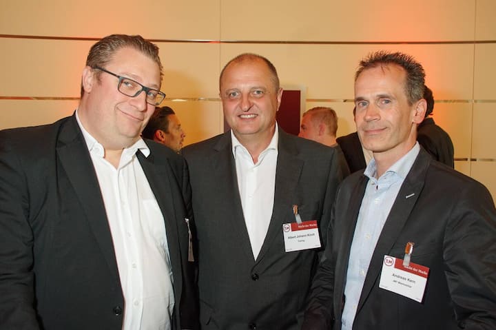Thomas Berger, SYMA-SYSTEM; Albert Johann Kirch, Fairing; Andreas Kern, JMT Mietmobiliar.