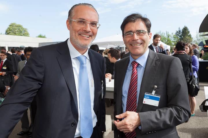 Thomas W. Jung, Chairman Acutronic Schweiz AG; Daniel Mollet, Swiss Post