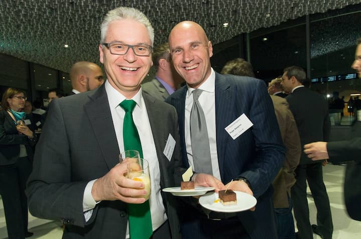 Riet Cadonau, CEO KABA; Roger Semprini, Chief Commercial Officer, Swisscom IT Services AG