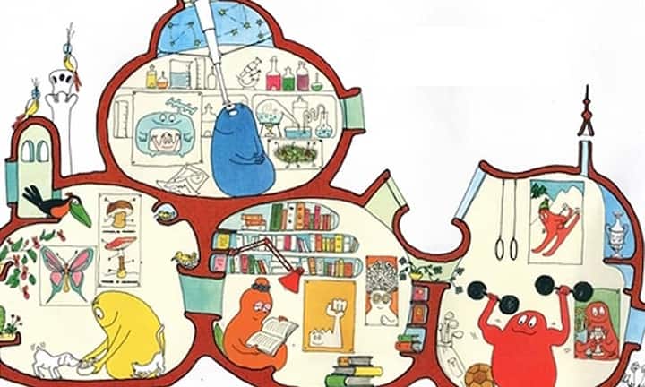 ... Barbapapa aus den gleichnamigen Kinderbüchern. Geheizt wird das Erdhaus aber im Gegensatz...