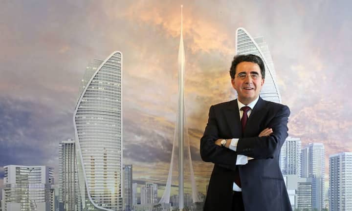 Architektonischer Vater des Turms ist der schweizerisch-spanische Star-Architekt Santiago Calatrava.