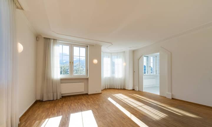 Die Zimmer lassen viel Potenzial zum Ausbau nach eigenem Geschmack.