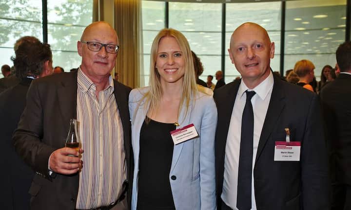 Marcel Schmid, Chairman, International Football Arena Ltd.;
Corinne Bernegger, Relationship & Special Project Manager, International Football Arena Ltd.;
Martin Blaser, Direktor Marketing, Verkauf & Business Development, FC Basel 1893 AG