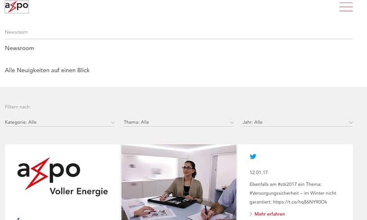 Platz 9: AxpoPunktzahl: 43,1 von 80 (Vorjahr: noch nicht platziert gewesen)