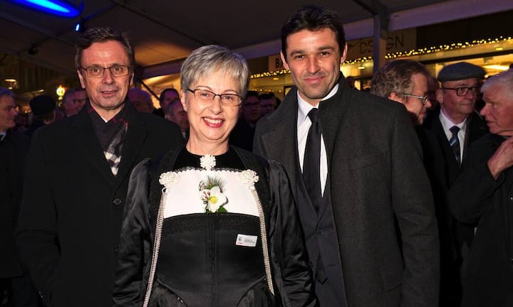 Hans-Jürg Käser, Regierungsrat Kanton Bern;
Danielle Käser;
Matthias Aebischer, NR/SP