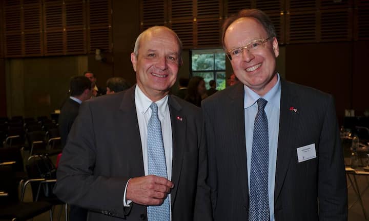 Martin Naville, CEO, AMCHAM;
André Kudelski, Vice-Chairman, AMCHAM