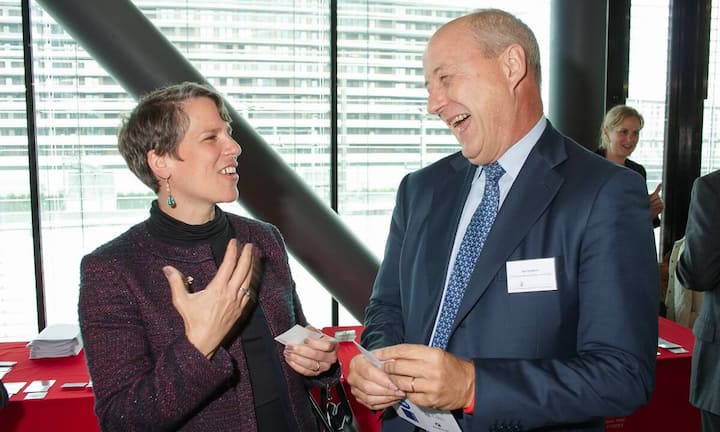 Suzi LeVine, Botschafterin der USA in der Schweiz; Ian Hudson, President Dupont EMEA, Dupont de Nemours International