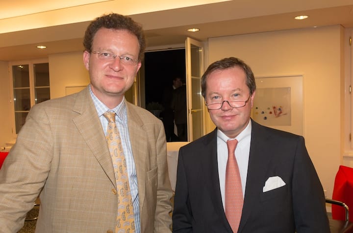 Friedrich C. Haas, Geschäftsführender Gesellschafter SKABE Sicherheit&Konzepte; Michael R. Rohrer, Executive Director, COO Private Bank, J.P. Morgan Frankfurt a/M