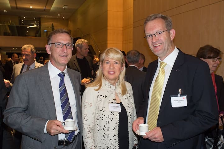 Hans Knöpfel, Geschäftsführer Hans Knöpfel AG Excellence in Business; Christiane Leister, VR-Präsidentin & CEO Leister AG; Werner Schiesser, CEO BDO AG