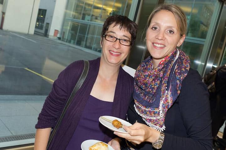 Jasmine Fürstenberger, Bau- und Verkehrsdepartement; Margrith Mermet, Corporate Communications Helvetia Versicherungen