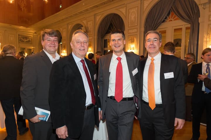 Carsten Denruyter, HykiTu GmbH; Max Steiner, SEC Handelskammer Schweiz-Mitteleuropa; Lukas Jaroch, ERB JAROCH HÜGI; Thomas Hügi, ERB JAROCH HÜGI
