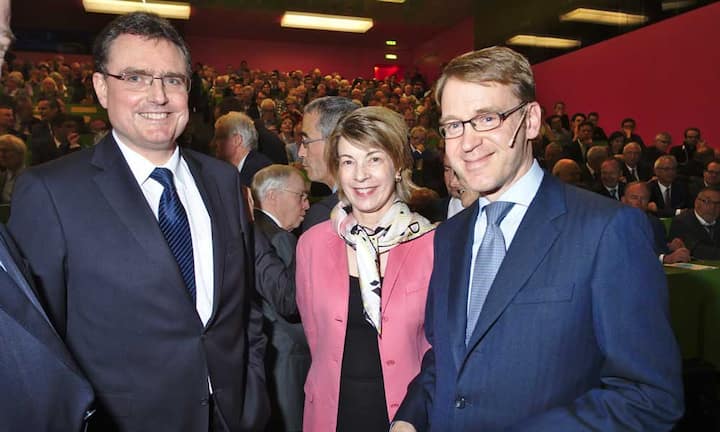 Thomas J. Jordan, Präsident des Direktoriums, SNB;
Barbara Kux, Aufsichtsrätin;
Jens Weidmann, Präsident, Deutsche Bundesbank;