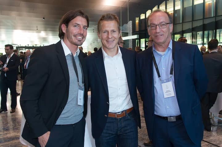 Andres Gerber, FC Thun;  Christoph Spycher, BSC Young Boys, Spieler; Othmar Gubelmann, Gubelmann Consulting