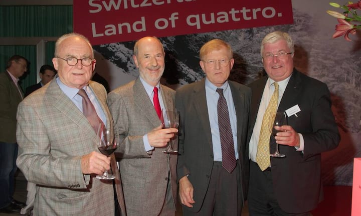 Hermann Strittmatter, GGK Zürich; Jost Wirz, Wirz Partner Holding AG; Thomas Cottier; Christian König, Farner Consulting AG