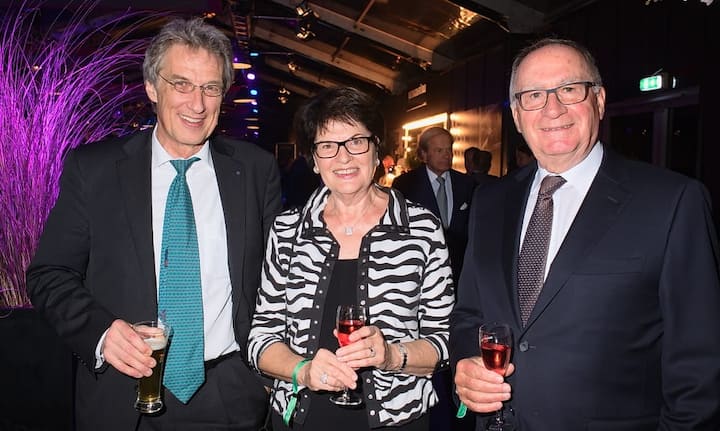 Michael Geiger, Mitglied der Direktion, Basler Versicherungen;
Sylvia Schäuble;
Rolf Schäuble, Ehrenpräsident Baloise (Bildunterschrift v.l.n.r.)