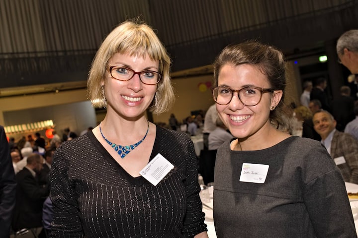 Greta R. Patzke, Prof. Uni ZÃ¼rich;Sarah BÃ¼nter, PrÃ¤sidentin Junge CVP CH