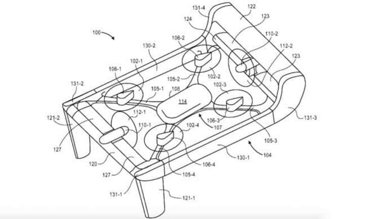 Amazon lässt auch neue Designs von Drohnen schützen (Patent: «Unmanned aerial vehicle with a tri-wing configuration»).