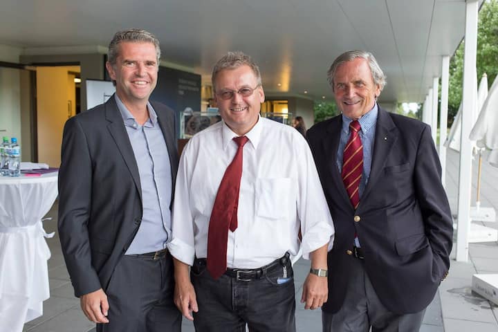 René Schnüriger, Geschäftsführer, Sport Mind AG; Christian Schmid, Chef Verkaufssektor Zürich, Securitas; Jens Becker, Direktor, Emil Frey AG