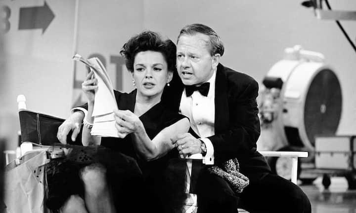 Mickey Rooney 1963 mit Judy Garland. In den 30er Jahren hatten Rooney und Garland in der populären «Andy Hardy»-Filmserie mitgespielt.