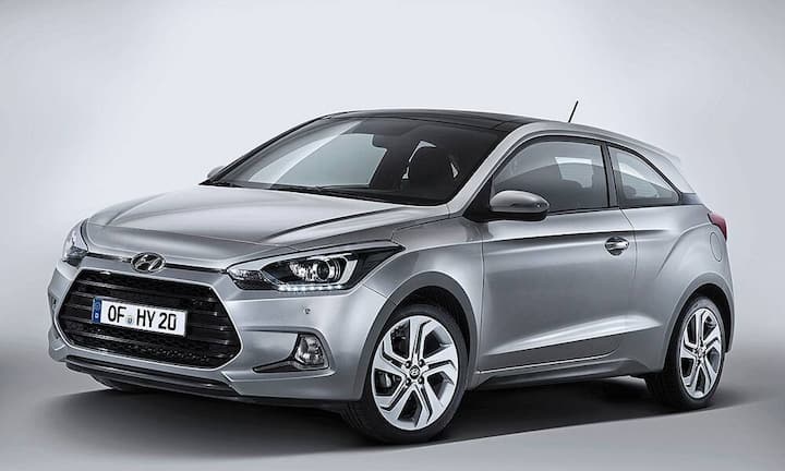 Am Messestand von Hyundai steht das i20 Coupé. Der kleine Koreaner trägt Hyundais Familien-Gesicht mit dem grossen, sechseckigen Kühlerschlund. Die Dachlinie des neuen Dreitürers ist im Vergleich zum Fünftürer um 25 Millimeter abgesenkt, was dem Coupé dem Coupé einen sportlicheren Look verleiht. Als Motoren stehen im i20 Coupé ein 1,2-Liter-Benziner mit 84 PS und ein 1,4-Liter mit 100 PS zur Auswahl.Hyundai