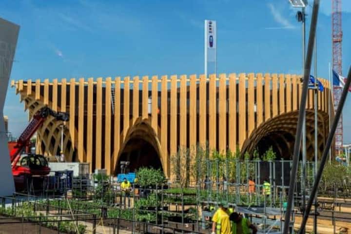Der französische Pavillon widmet sich auf 3'600 Quadratmetern Ausstellungsfläche der französischen Landwirtschaft.