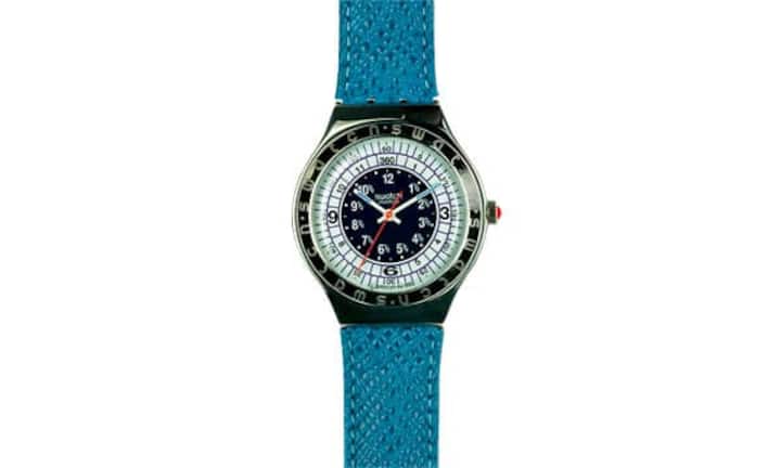 1994: Swatch Irony. Erste Swatch mit einem Gehäuse aus Eisen.