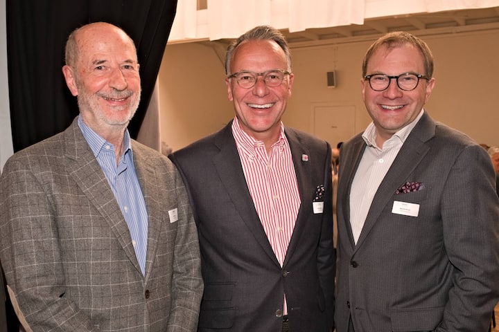 Jost Wirz, Ehrenpräsident, Wirz-Gruppe; Jobst Wagner, Inititant, StrategieDialog21 und VRP, Rehau Gruppe; Martin Hirzel, CEO, Autoneum Holding AG