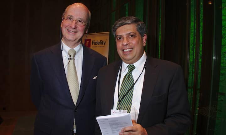 Stéphane Garelli, Direktor, IMD;
Ramchandra Kulkarni, Head of Sales Engineering Services Europe