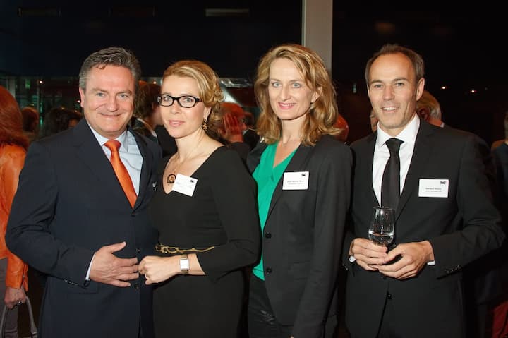 Marcel Zischler, Inhaber, Zischler Visionplus; Maria Büeler Zischler, Directrice, Cartier Luzern; Karin Auf der Maur, Inhaberin, admind public relations; Adriano Bosco, Partner, Schärli Architekten AG