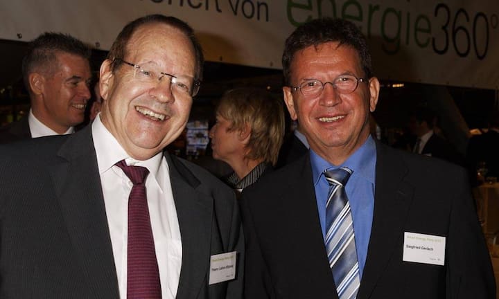 v.l.n.r. Thierry Lalive d’Epinay, Siegfried Gerlach; Chief CEO Siemens Schweiz