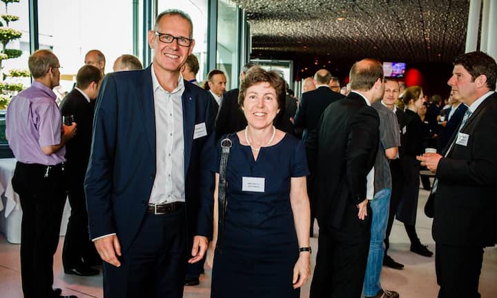 Stefan Nünlist, Swisscom AG mit Kathy Riklin