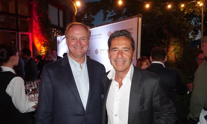 Eric Tveter, CEO, upc cablecom; Roger Schawinski, Radiopionier