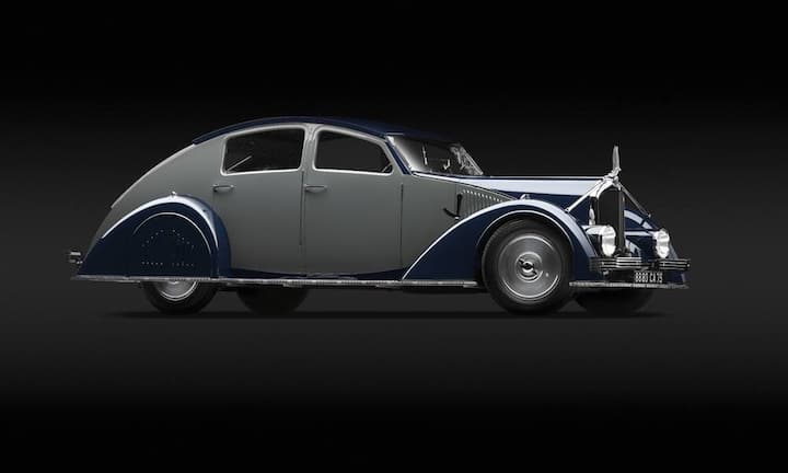 Die Ausstellung «Dream Cars: Innovative Design, Visionary Ideas» fokussiert auf den Wandel des Autos, vom reinen Nutzgegenstand zum Experimentierfeld für innovative Designs und Technologien. Etwa: der 1934 Voisin C-25 Aérodyne.Museum of High Art/Michael Furman